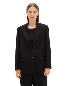 TOM TAILOR Damen Oversized Fit Basic Blazer , deep black, 40