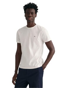 GANT Herren Slim Shield T-shirt T Shirt, Weiß, 3XL EU
