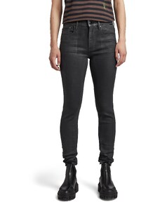 G-STAR RAW Damen 3301 High Skinny Jeans, Grau (magma cobler D05175-B964-D360), 28W / 34L