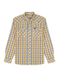 Wrangler Men's Western Shirt, Yellow, Large