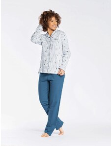 Belamy Pyjama in Blau | Größe XXL