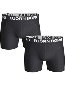 Björn Borg Shorts Solid Black 2er-Pack