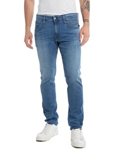 Replay Herren Jeans Anbass Slim-Fit mit Power Stretch, Dark Blue 007 (Blau), 34W / 36L