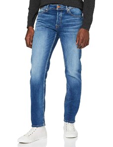Herren Jack & Jones Comfort Fit Jeans Mike ORIGINAL JOS Mid Waist Reg Basic, Farben:Blau, Größe Jeans:33W / 34L