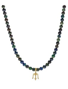 Perlen-Chrysokoll-Halskette für Männer Trimakasi