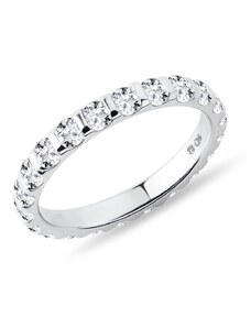 Eternity-Ehering mit Diamanten in Weißgold KLENOTA R0963202