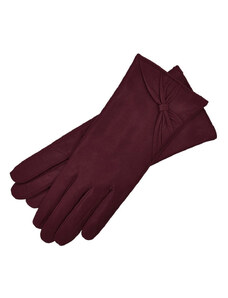 1861 Glove manufactory Vittoria Aubergine Leather Gloves