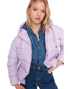 TRENDYOL Damen Trendyol Women's Lilac With Tubular Coat, Lila, M EU