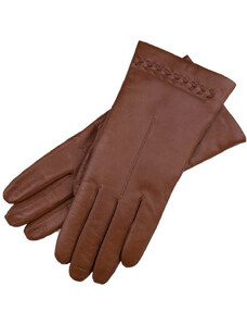 1861 Glove manufactory Ferrara Saddle Brown Leather Gloves