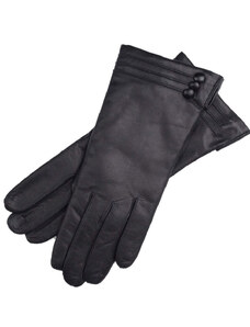 1861 Glove manufactory Piacenza Black Leather Gloves