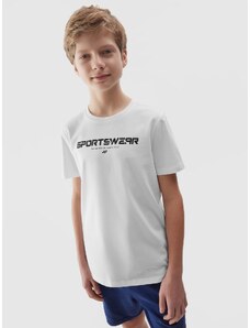 4F Jungen T-Shirt mit Print - weiß - 128