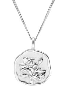 trendor Halskette mit Monatsblume Mai 925 Silber Rhodiniert 68000-05-40, 40 cm