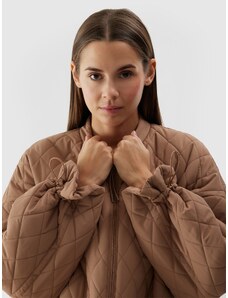 4F Damen Jacke mit synthetischer Daunenfüllung - braun - L