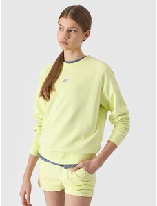 4F Mädchen Sweatshirt mit Bio-Baumwolle, ohne Kapuze - limettengrün - 122