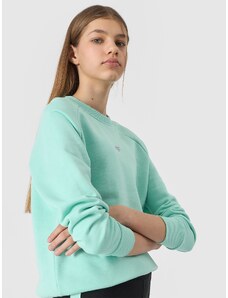 4F Mädchen Sweatshirt mit Bio-Baumwolle, ohne Kapuze - mintgrün - 122