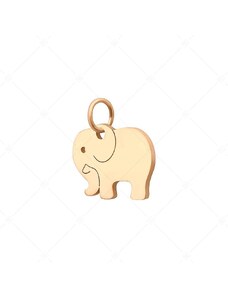 BALCANO - Edelstahl Elefanten Charme, 18K rosévergoldet