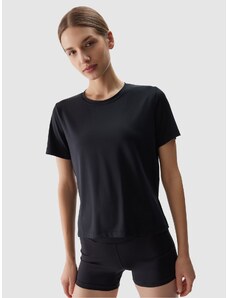4F Damen Trainingsshirt aus Recycling-Material - schwarz - L