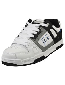 DC Shoes Herren Stag Sneaker, White/Grey/Blue, 43 EU