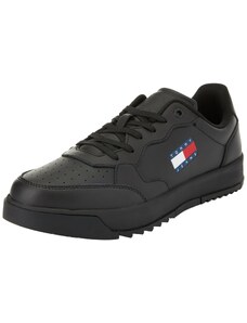 Tommy Jeans Herren Cupsole Sneaker Retro Schuhe, Schwarz (Black), 43 EU