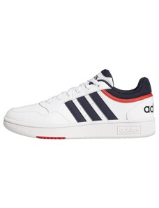 adidas Herren Hoops 3.0 Low Sneakers, Ftwr White/Legend Ink/Vivid Red, 39 1/3 EU