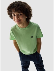 4F Unifarbenes T-Shirt für Jungen - grün - 146