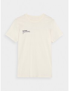 4F Herren T-Shirt mit Print - creme - 3XL