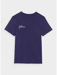 4F Herren T-Shirt mit Print - dunkelblau - 3XL