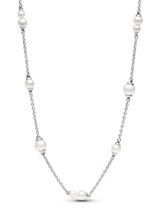 Pandora Damen-Silberkette mit Süßwasser-Zuchtperlen 393175C01-45