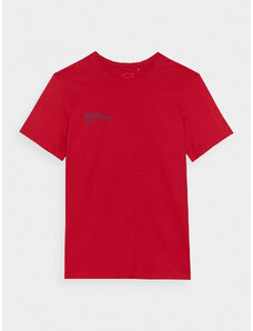 4F Herren T-Shirt mit Print - rot - 3XL