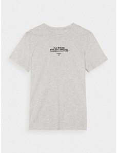 4F Herren T-Shirt mit Print - grau - 3XL