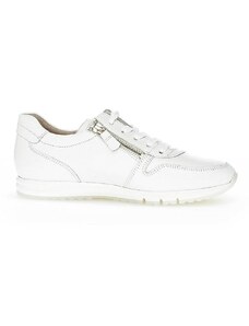 Gabor Leder-Sneakers in Weiß | Größe 35,5