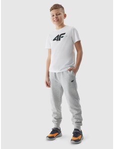 4F Jungen T-Shirt mit Print, aus Bio-Baumwolle - weiß - 122