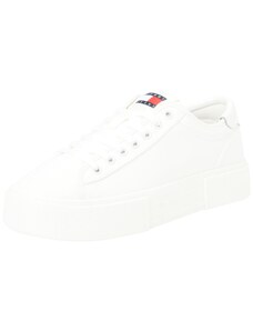 Tommy Jeans Damen Flatform Sneaker Schuhe, Weiß (Ecru), 36