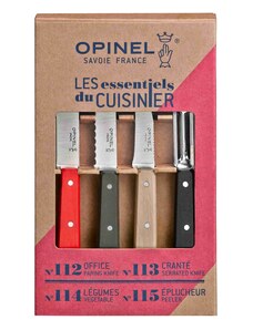Opinel Les Essentiels Loft Messer- und Schabeset 4-tlg., 001626