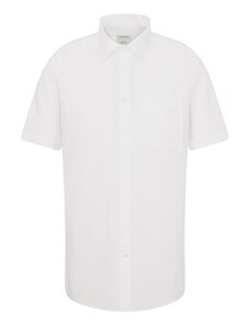 Seidensticker Herren Regular Kurzarm mit Kent-kragen Bügelfrei Businesshemd, Weiß (Weiß 1), 41