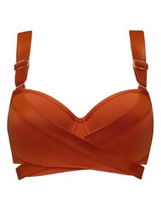 Marlies Dekkers Cache Coeur Push Up Bikini Top in Rost Orange