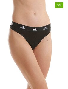 adidas 2er-Set: Strings in Schwarz | Größe XXL