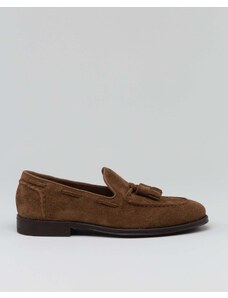 HENDERSON BARACCO Suede moccasin with tassels