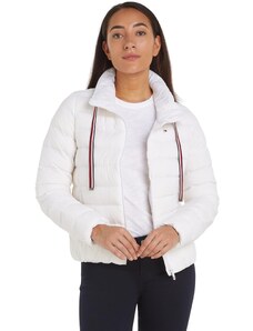 Tommy Hilfiger Damen Daunenjacke Packable Padded Jacket Winter, Weiß (Th Optic White), L