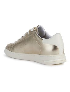 Geox D Jaysen B Sneaker, LT Gold/Optic White, 38 EU