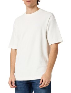 BOSS Herren TeeTowel Relaxed-Fit T-Shirt aus Baumwoll-Frottee mit Logo-Detail Weiß M