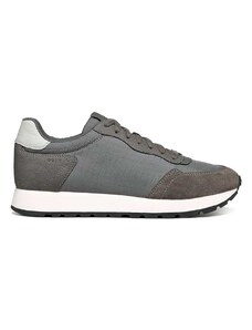Geox Leder-Sneakers "Partenio" in Grau | Größe 44