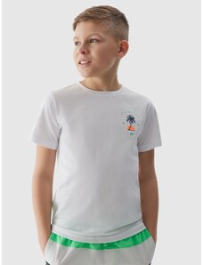4F Jungen T-Shirt mit Print - weiß - 122