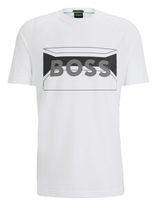 BOSS Herren Tee 2 Regular-Fit T-Shirt aus Baumwoll-Mix mit Logo-Artwork Weiß M