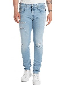 Replay Herren Jeans Anbass Slim-Fit Hyperflex mit Stretch, Light Blue 010 (Blau), 30W / 30L