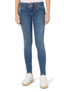 LTB Jeans Damen Jeanshose Julita X - Jeans Damen mit Reißverschluss und einfachen 5 Taschen, Flacher Vorderseite und niedriger Taille aus Baumwollmischung - Dunkel Blau Größe 27/30