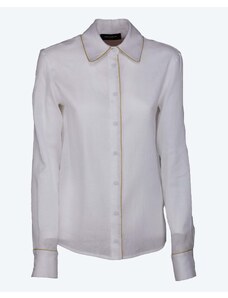 FABIANA FILIPPI Linen shirt with contrasting profile