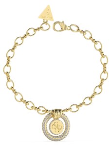 Guess Damen-Armband Goldfarben 4G Logo Knoten JUBB04059JWYG