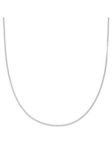 Lucleon Silberfarbene Ketten Halskette 2mm