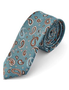 Tailor Toki Paisley Krawatte In Hellem Türkis